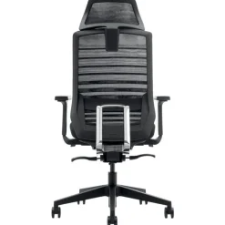 Fauteuil de bureau JACK - accoudoirs réglables - appuie-tête réglable - noir