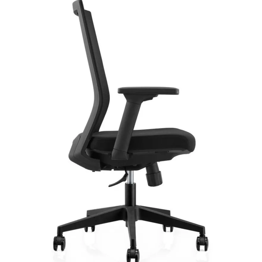 Fauteuil de bureau MAX - accoudoirs réglables - noir