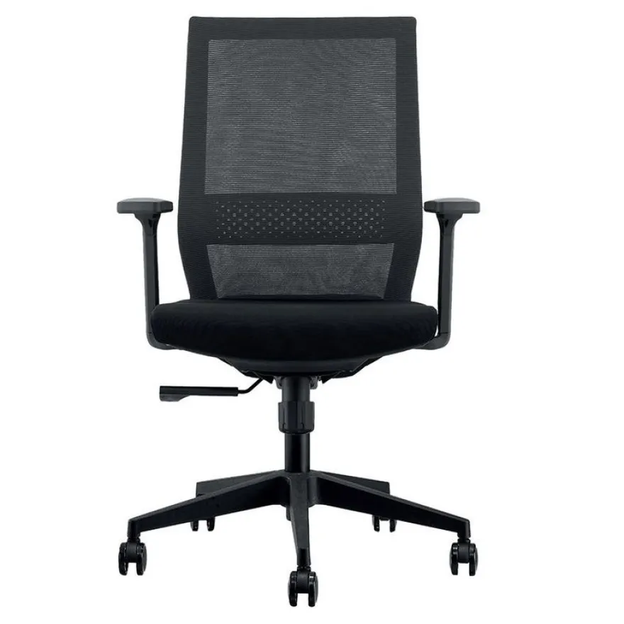 Fauteuil de bureau MAX - accoudoirs réglables - noir