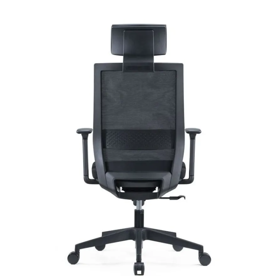 Fauteuil de bureau MAXIM - accoudoirs réglables - Appuie tête - noir