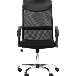 Fauteuil de bureau OMAHA - accoudoirs fixes - noir