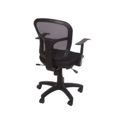 Fauteuil de bureau PHOENIX - accoudoirs fixes - noir