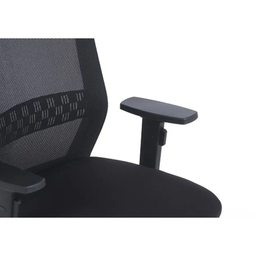Fauteuil de bureau SCOTT - accoudoirs réglables - appuie-tête réglable - noir