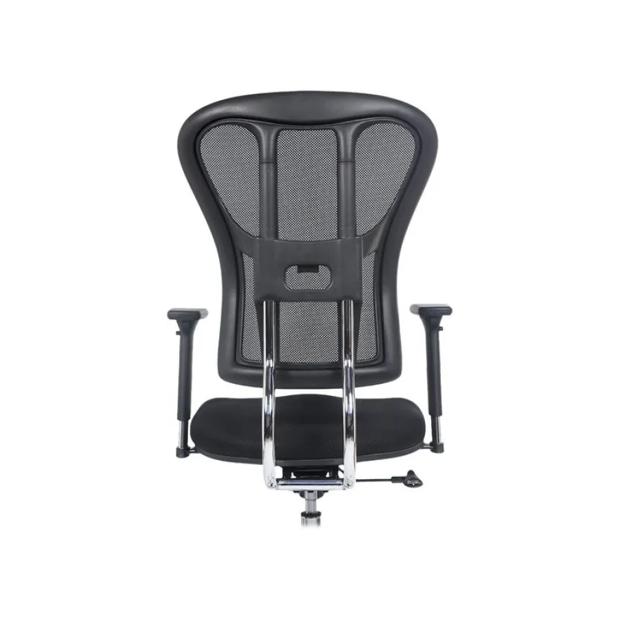 Fauteuil de bureau TANET - hauteur réglable - accoudoirs règlable - noir