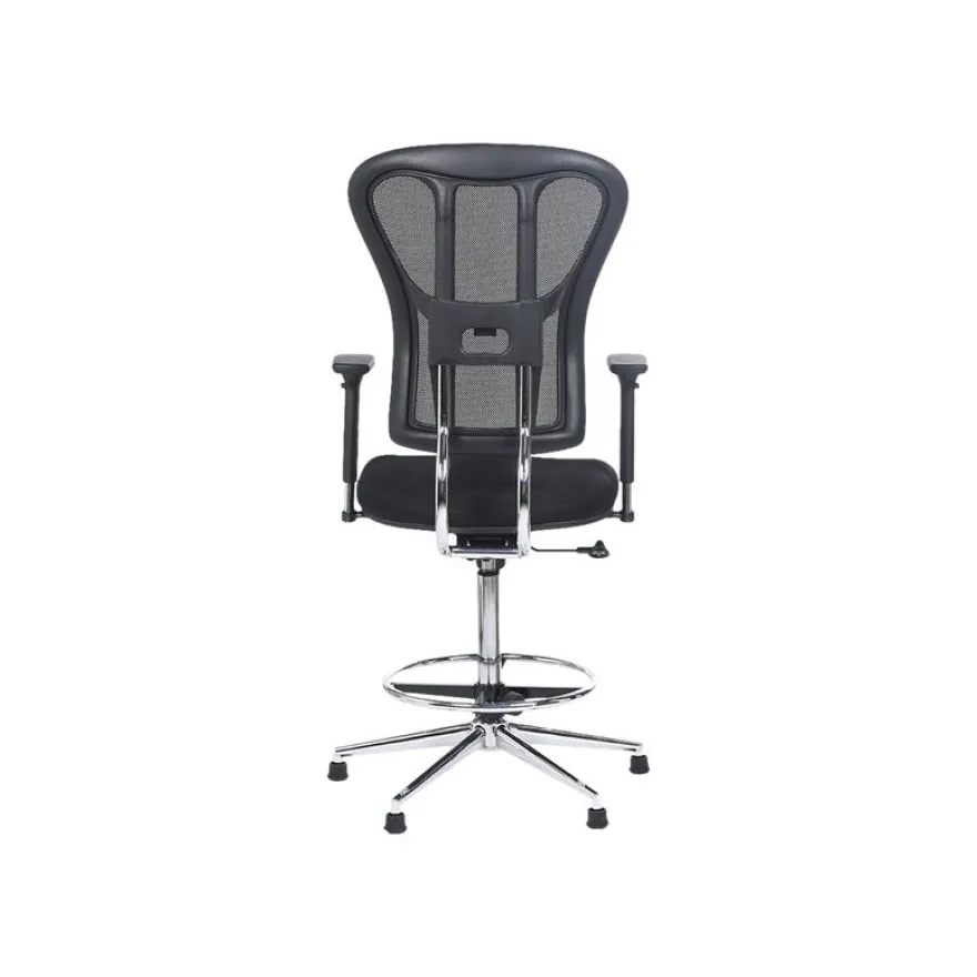 Fauteuil de bureau TANET - hauteur réglable - accoudoirs règlable - noir