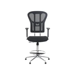 Fauteuil de bureau TANET - hauteur réglable - accoudoirs règlable - noir