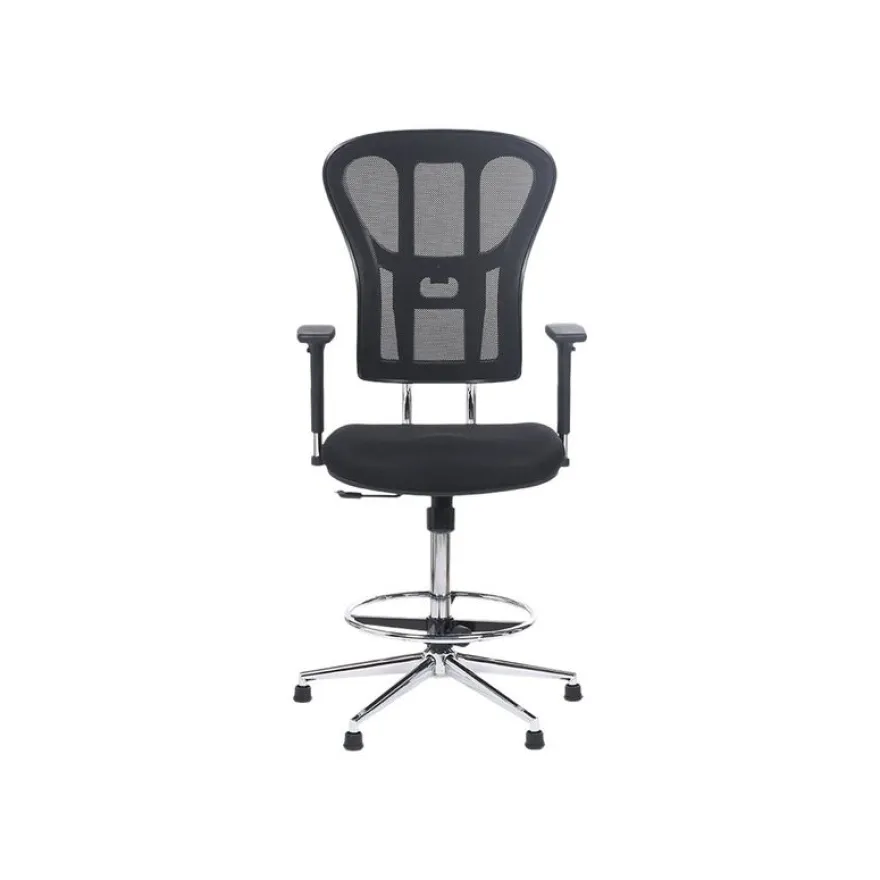 Fauteuil de bureau TANET - hauteur réglable - accoudoirs règlable - noir