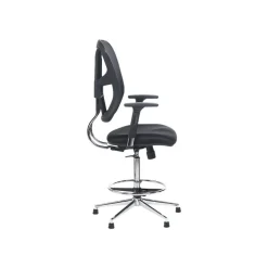 Fauteuil de bureau TANET - hauteur réglable - accoudoirs règlable - noir