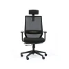 Fauteuil de bureau TECSY - accoudoirs réglables - Appui-tête réglable - noir