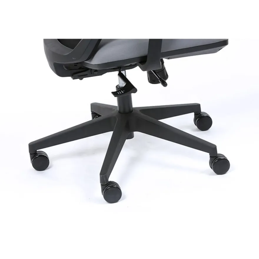 Fauteuil de bureau TECSY - accoudoirs réglables - Appui-tête réglable - noir