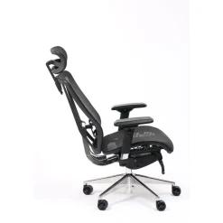 Fauteuil de bureau VASEAT - accoudoirs réglables - appui-tête intégré - noir