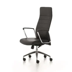 Fauteuil de bureau ZAIRA - accoudoirs fixes - noir