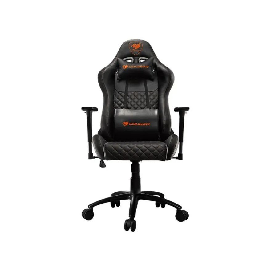 Fauteuil gamer ARMOR PRO - accoudoirs réglables - noir