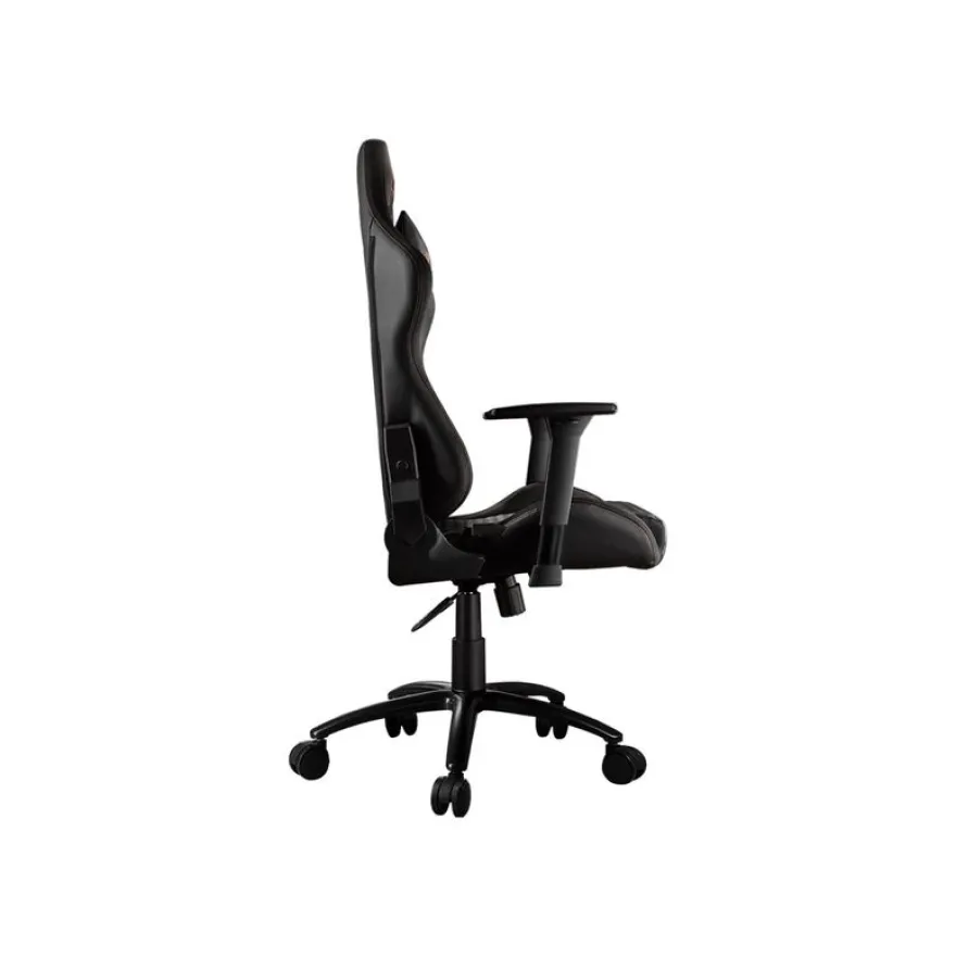 Fauteuil gamer ARMOR PRO - accoudoirs réglables - noir