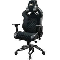 Fauteuil gamer ARMOR TITAN PRO V2 - accoudoirs réglables - appui-tête amovible - noir