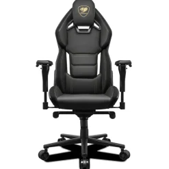 Fauteuil gamer HOTROD ROYAL - accoudoirs réglables - appui-tête intégré - noir et or