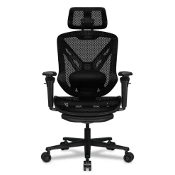 Fauteuil gamer SPEEDER - accoudoirs réglables - appui-tête intégré - noir