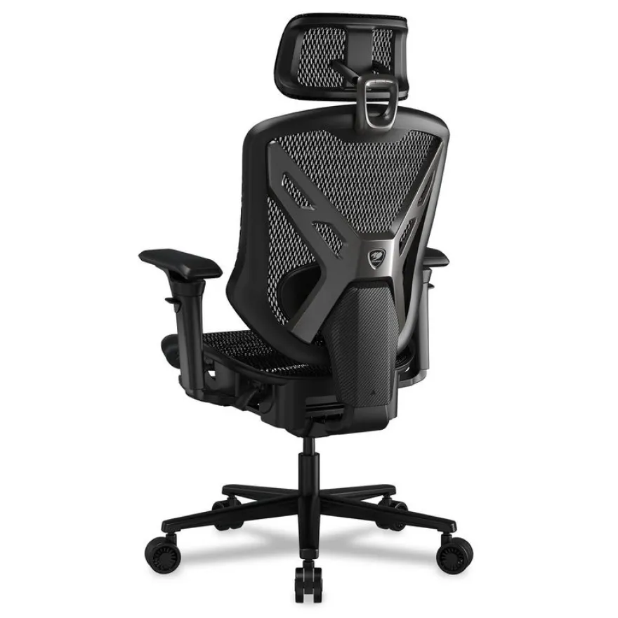 Fauteuil gamer SPEEDER - accoudoirs réglables - appui-tête intégré - noir