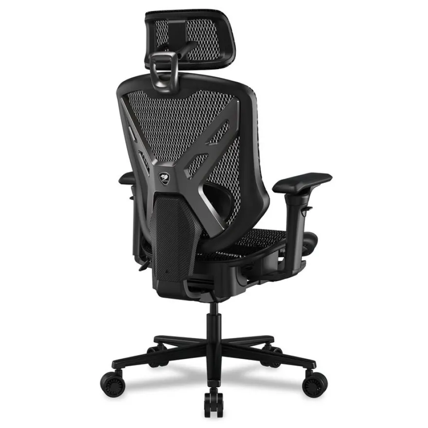 Fauteuil gamer SPEEDER - accoudoirs réglables - appui-tête intégré - noir