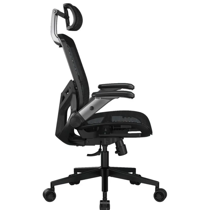 Fauteuil gamer SPEEDER ONE - accoudoirs réglables - appui-tête intégré - noir
