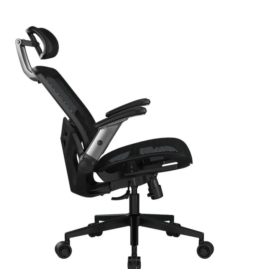 Fauteuil gamer SPEEDER ONE - accoudoirs réglables - appui-tête intégré - noir