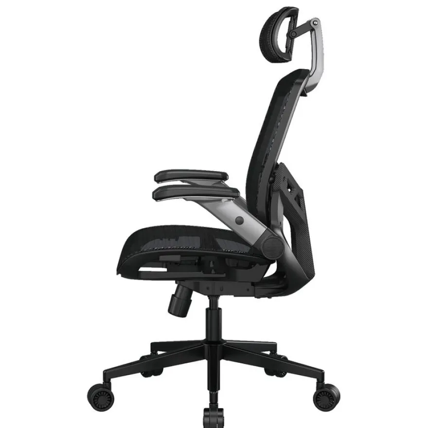 Fauteuil gamer SPEEDER ONE - accoudoirs réglables - appui-tête intégré - noir