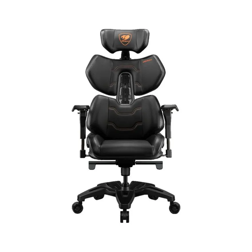 Fauteuil gamer TERMINATOR - accoudoirs réglables - appuie-tête intégré - noir