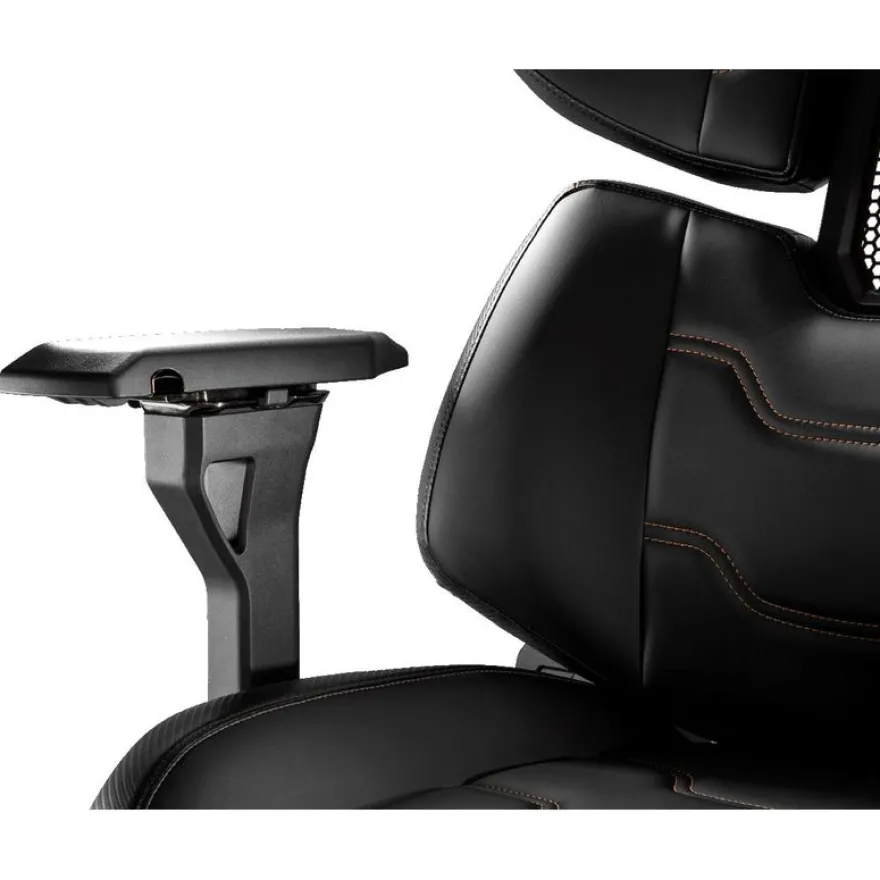 Fauteuil gamer TERMINATOR - accoudoirs réglables - appuie-tête intégré - noir