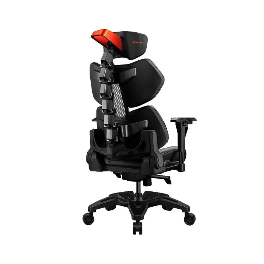 Fauteuil gamer TERMINATOR - accoudoirs réglables - appuie-tête intégré - noir