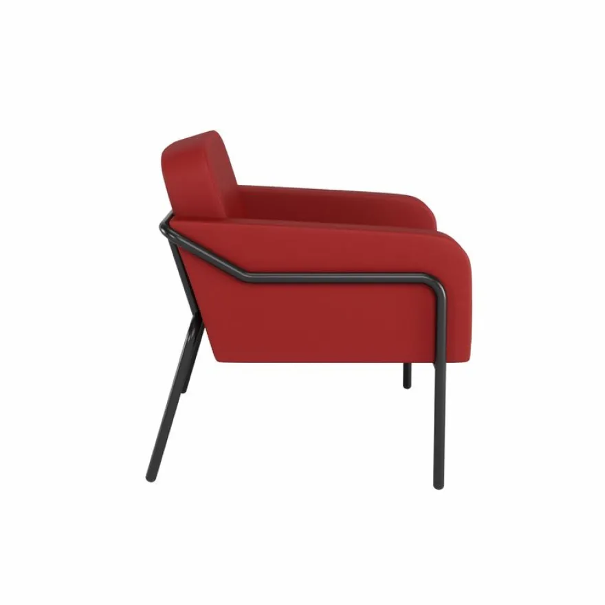 Fauteuil MEDSO "L" - PVC - rouge