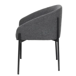 Fauteuil MILO - Tissu - anthracite