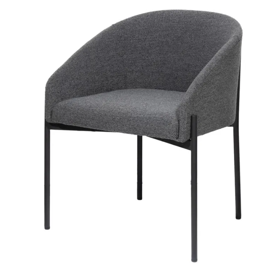 Fauteuil MILO - Tissu - anthracite