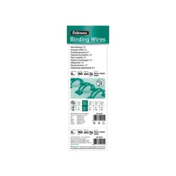 Fellowes - 100 anneaux de reliure en métal - 8 mm - jusqu'à 60 feuilles - argent