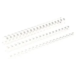 Fellowes - 100 anneaux de reliure en plastique - 8 mm - jusqu'à 40 feuilles - blanc