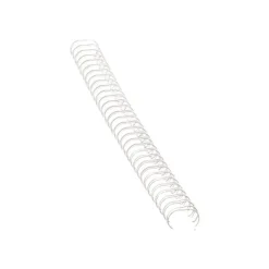 Fellowes - 100 anneaux de reliure en métal - 14 mm - jusqu'à 130 feuilles - blanc