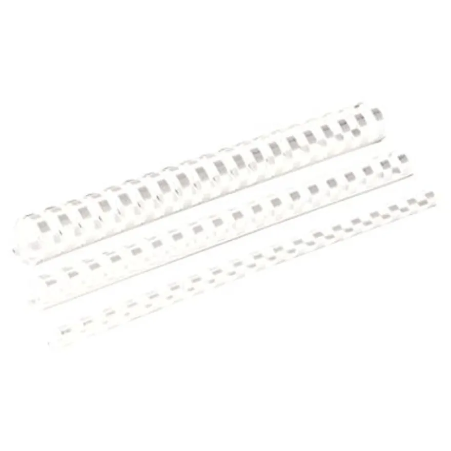 Fellowes - 100 anneaux de reliure en plastique - 10 mm - jusqu'à 55 feuilles - blanc
