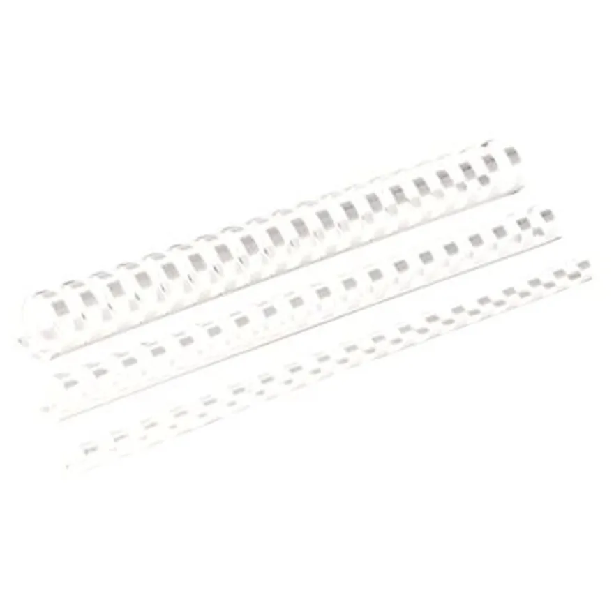 Fellowes - 50 anneaux de reliure en plastique - 45 mm - jusqu'à 410 feuilles - blanc