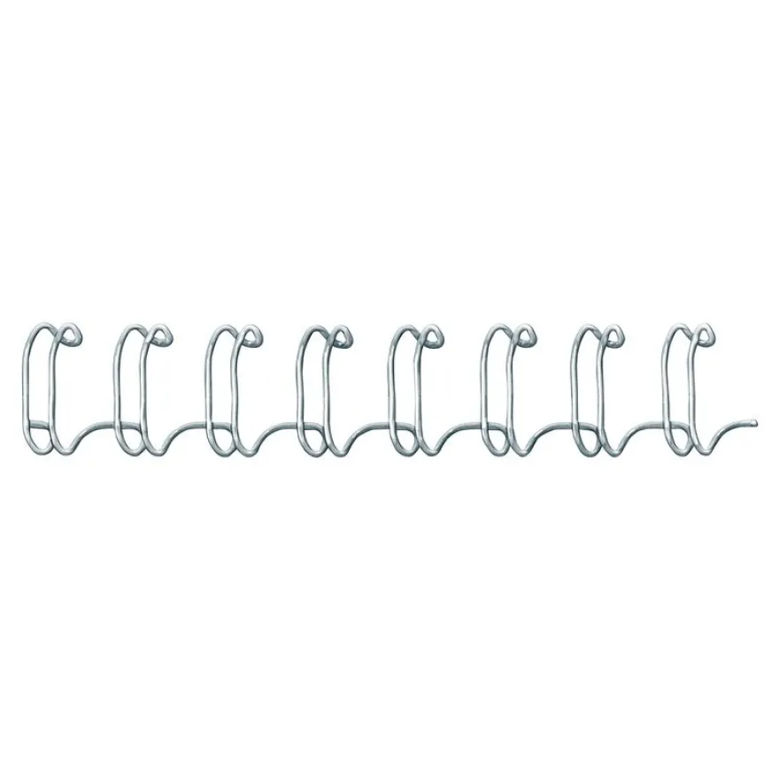 Fellowes - 100 anneaux de reliure en métal - 12 mm - jusqu'à 100 feuilles - argent