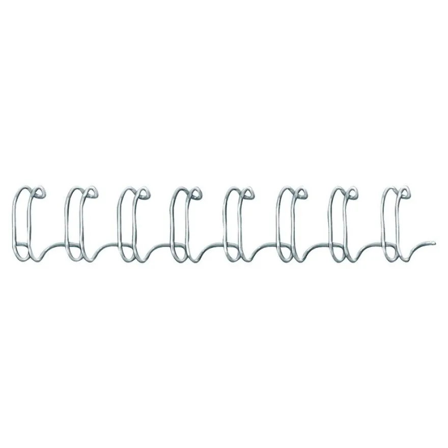 Fellowes - 100 anneaux de reliure en métal - 6 mm - jusqu'à 35 feuilles - argent