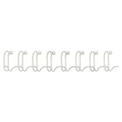Fellowes - 100 anneaux de reliure en métal - 8 mm - jusqu'à 50 feuilles - blanc