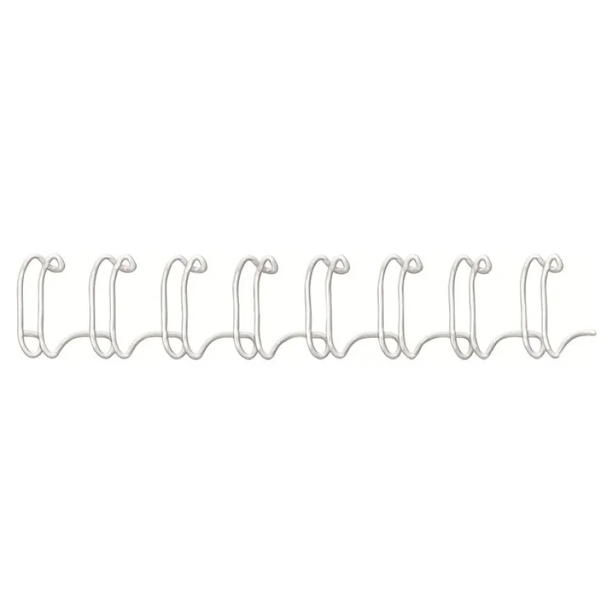 Fellowes - 100 anneaux de reliure en métal - 8 mm - jusqu'à 50 feuilles - blanc