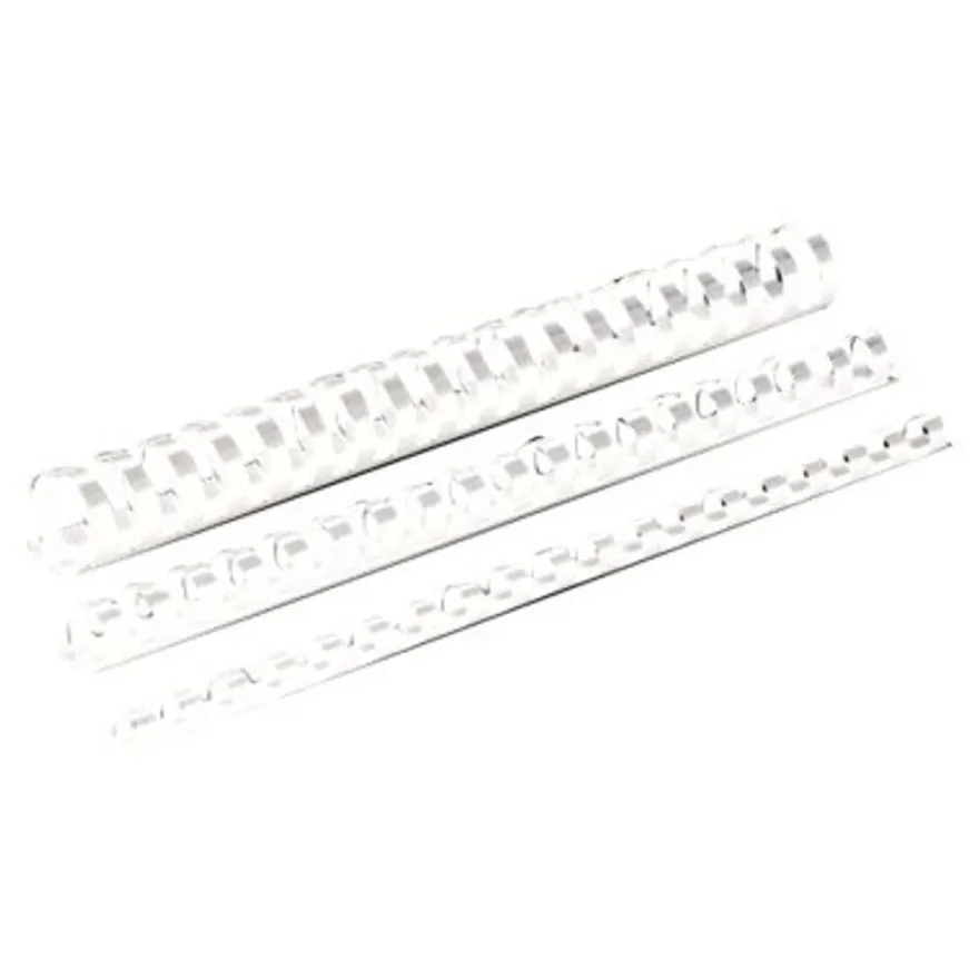 Fellowes - 100 anneaux de reliure en plastique - 16 mm - jusqu'à 120 feuilles - blanc