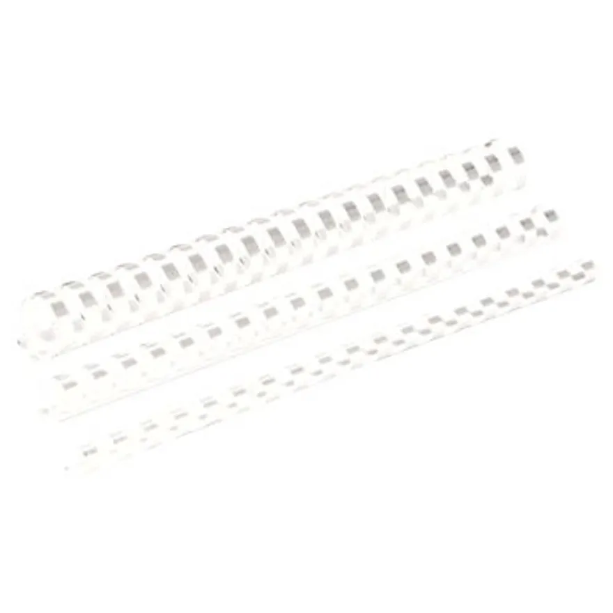 Fellowes - 100 anneaux de reliure en plastique - 6 mm - jusqu'à 20 feuilles - blanc