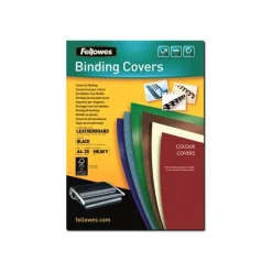 Fellowes - 25 couverture à reliure A4 (21 x 29,7 cm) - 250 g/m² - Noir