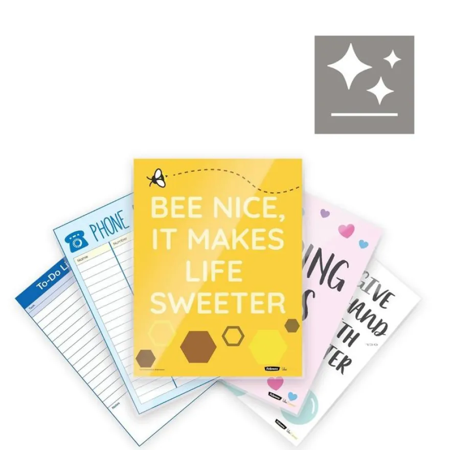 Fellowes - 25 pochettes de plastification A3 (303 x 426 mm) - 80 microns - brillantes pré-pliées