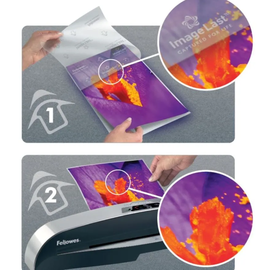 Fellowes - 100 pochettes de plastification A3 (303 x 426 mm) - 80 microns - brillantes