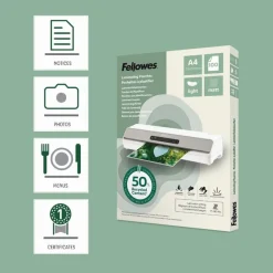 Fellowes - 100 pochettes de plastification A4 - recyclé - mates