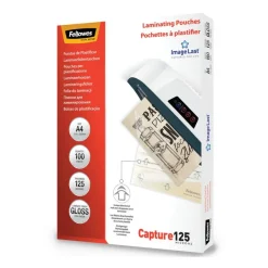 Fellowes - 100 pochettes de plastification A4 (216 x 303 mm) - 125 microns - brillantes
