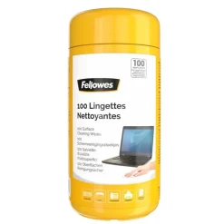 Fellowes - boîte de 100 lingettes nettoyantes multi-surfaces