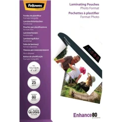 Fellowes - Kit de démarrage assortiment de pochettes de plastification - 80 Microns